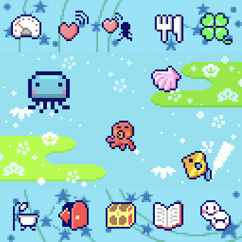 たまごっちピクス(pix) オーシャン Amazon.com: Tamagotchi Pix - Ocean (Blue)